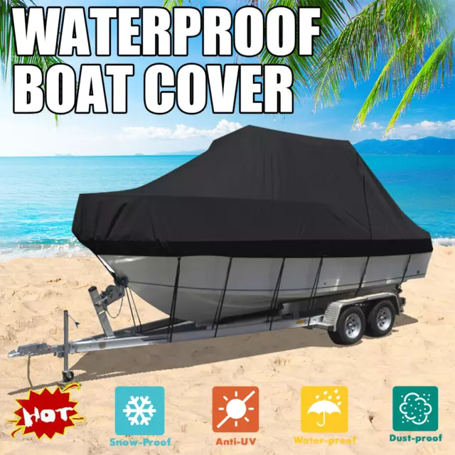 TOP Quality Boat Cover 21-23ft Trailerable Jumbo Marine 420D Grade Heavy Duty AU