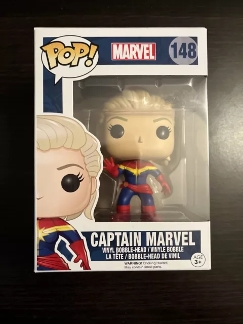 Funko Pop! Captain Marvel Bobble-Head Figure #148