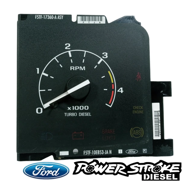 94 - 97 Ford F250 F350 7.3L Turbo Diesel Tachometer Gauge OEM 95 96 - VERY CLEAN