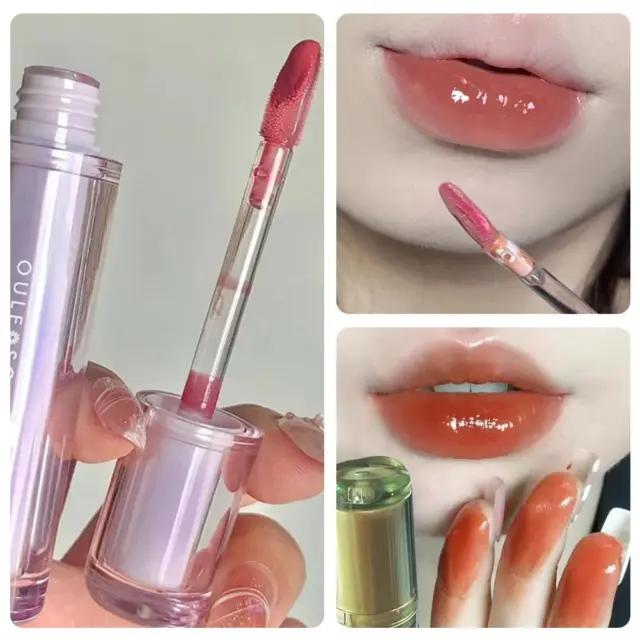 Iced Tea Mirror Lip Glaze Water Luminous Glass Jelly Liquid Lipstick GAU Y4R7