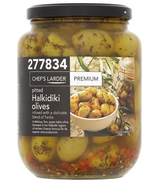 Chef's Larder olive calcidiche picchiate premium 815 g