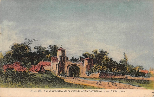 CPA-Vue d'une entrée de la ville de Montmorency au XVIIe siècle (126386)