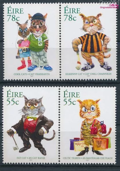 Briefmarken Irland 2007 Mi 1790-1793 Paare postfrisch Katzen (10348113