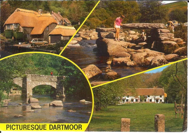 Picturesque Dartmoor Multiview - Posted 1986 - J Salmon, Sevenoaks