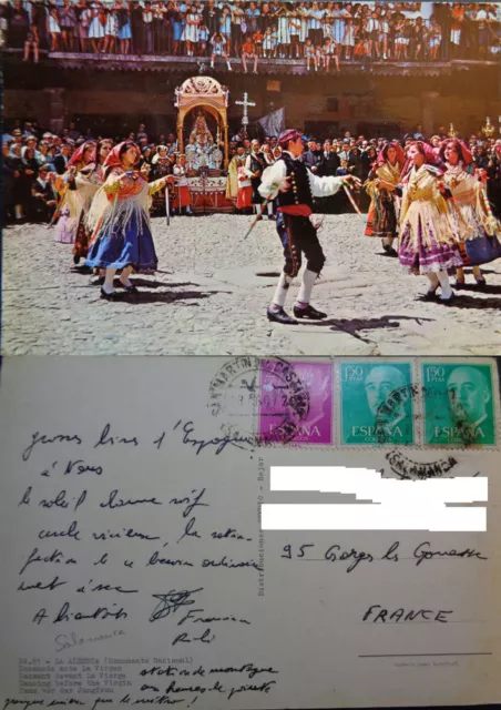 Postal La Alberca Salamanca Danzas Castilla Y Leon Postcard Postkarte    Cc03024