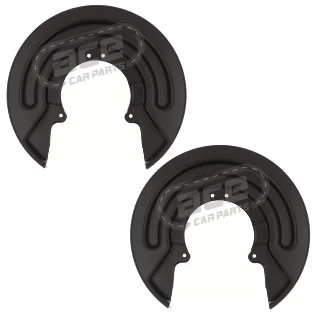 VW Transporter T5 Van 2003-2010 Rear Brake Disc Dust Shields Plates Covers Pair