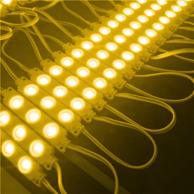 20X LED Moduli - Giallo - Werbebeleuchtung Vetrine Iniezione Luce Pubblicità 12V