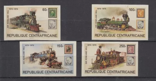 Railway - Locomotives Central African Republic 648 - 51 U (MNH)