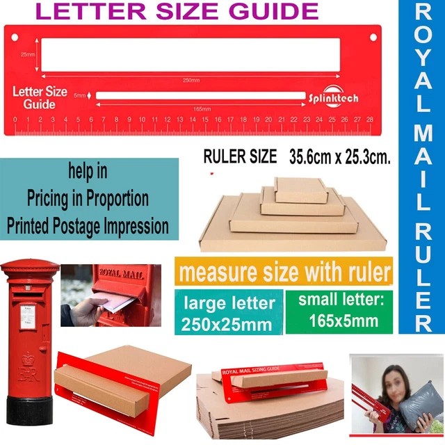 ROYAL MAIL POSTAL Template Large Letter letter Template Size Guide