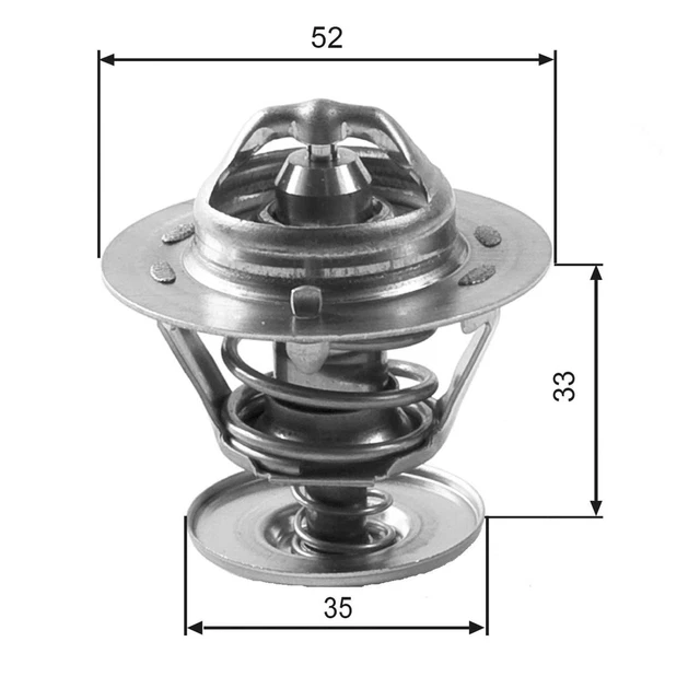 GATES termostato refrigerante TH12588G1 per FORD FOCUS 88 ESCORT MONDEO VW MAZDA 1