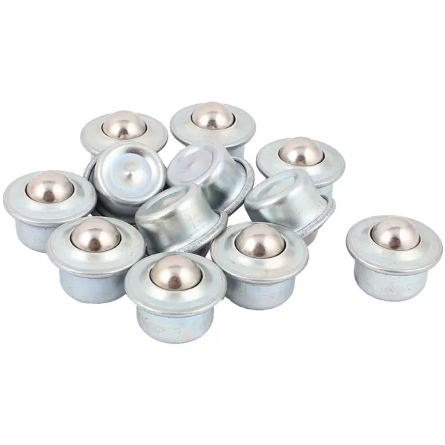 12pcs Flange Mounted Fixing Eye Shape Roller Ball Transfer Unit Bearing Conveyor