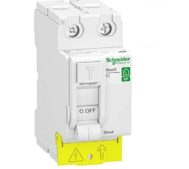 Schneider Electric Resi9 Interrupteur Sectionneur 1P 20A 1NO 250VCA R9PS120 - Blanc