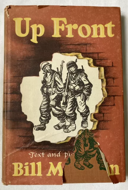 1945 UP FRONT by Bill Mauldin war cartoon & stories  HC DJ
