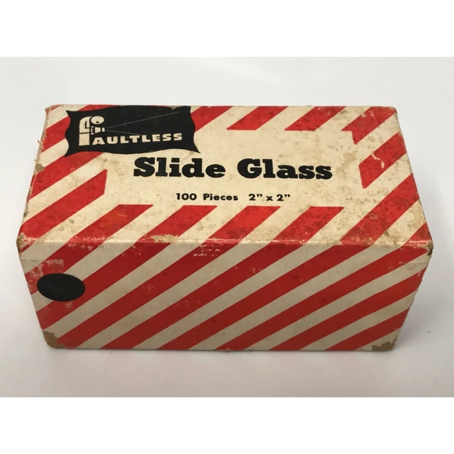 Faultless Slide Glass 98/100 Pieces 2"x 2" in Box