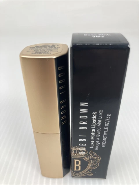 BOBBI MARRÓN LUJO COLOR DE LABIOS en BOSS ROSA 0,12 g TAMAÑO COMPLETO EN CAJA RÁPIDO S&H GRATIS