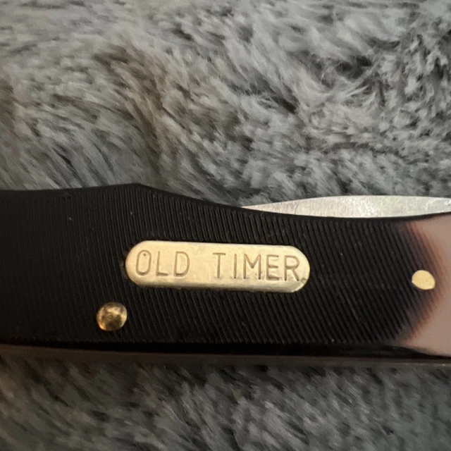 Collectible Schrade Old Timer 2230T Folding Knife. W/Belt Clip 2