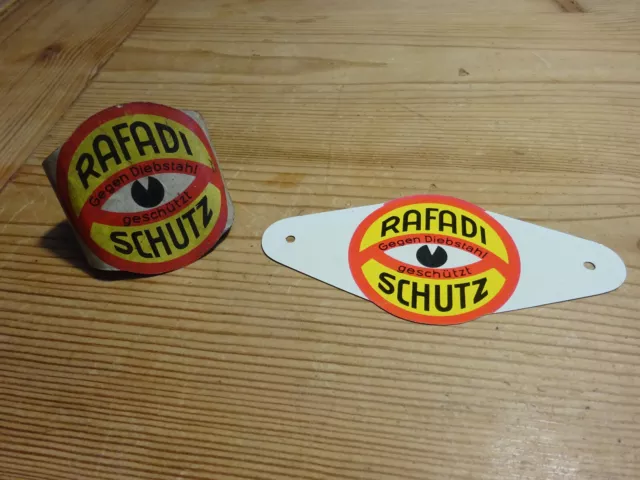 Rafadi Plakette Zubehör für Oldtimer Fahrrad antik historisch Emblem Schild