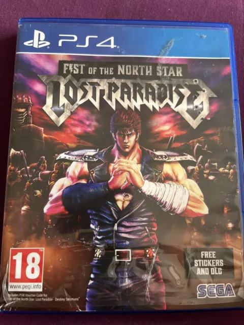 Fist Of The North Star Lost Paradise PS4 SEGA 18 Boxed Disc Sehr guter Zustand Kostenloses UK Porto