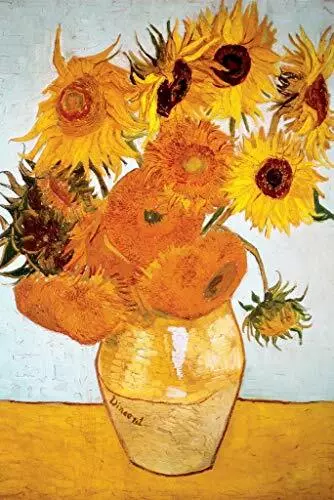 Sunflowers 1888 by Vincent Van Gogh - Art Poster 24 x 36 inches