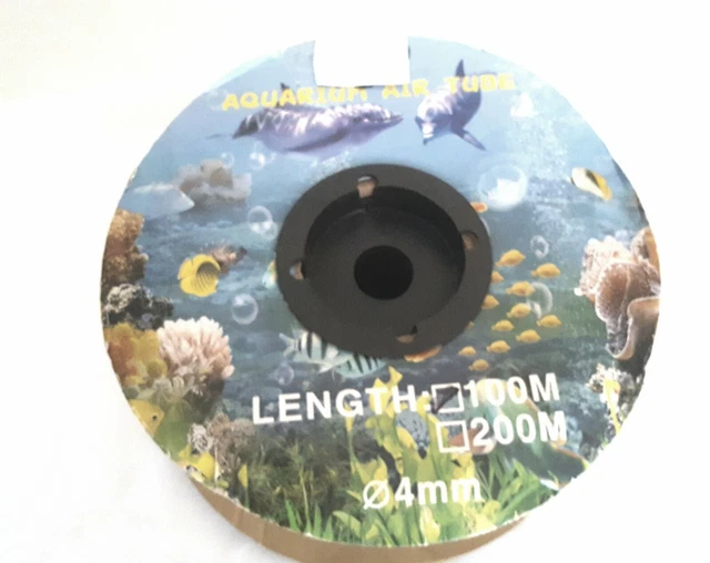 Hailea CLEAR Silicone AirlineTubing  Aquarium Pumps Hydroponic 4mm x 100m £29.99