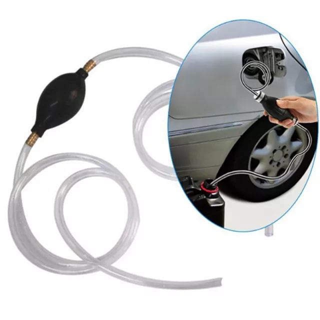 Auto Car Siphon Syphon Hose Tube Liquid Transfer Manual Hand Pump  N JfJ-DC