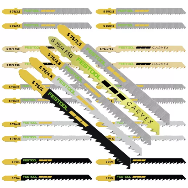 Festool Stichsägeblatt Set STS-Sort/25 W - 25 teilig - für Holz - 204275