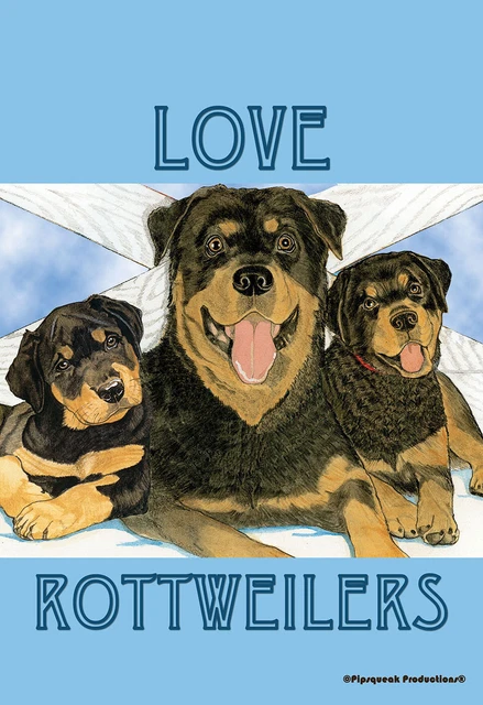Pipsqueak House Flag - Rottweiler 49473