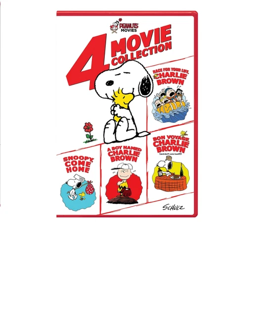 PEANUTS 4 MOVIE Collection DVD Snoopy Linus Charlie Brown Animation