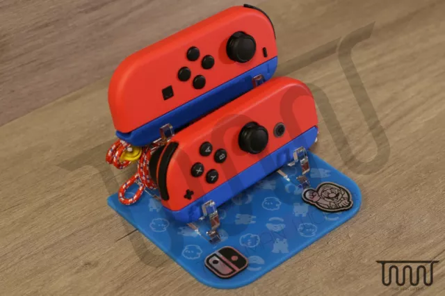 Nintendo Switch Joy-Con Mario Red & Blue Limited Edition Acrylic Display Stand