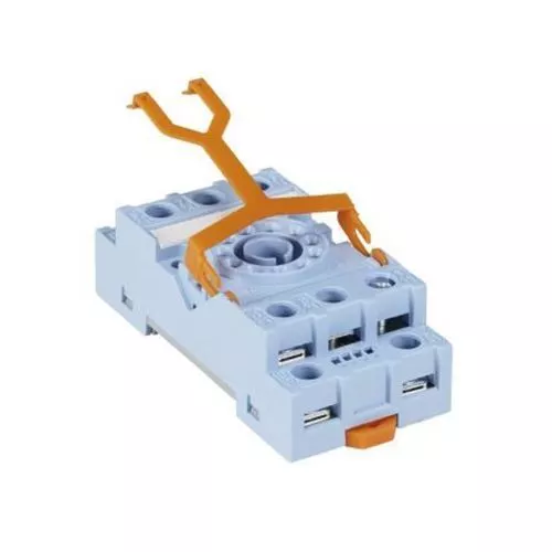 1 x 1 x Releco 11 Pin Relay Socket, DIN Rail, 250V for use with 11-Pin Standard