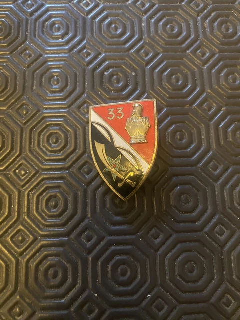 Insigne Boutonnière – 33ème Régiment Du Génie (Armée De Terre Française)