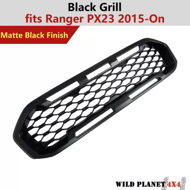 Mesh Grill fit Ford Ranger PX2,PX3 MK Raptor Style Matte Black