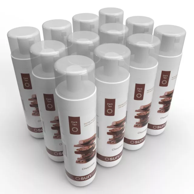 Suntana Self Tan Mousse - Chocolate Fragranced Dark 12% DHA - 12 x Retail Pack