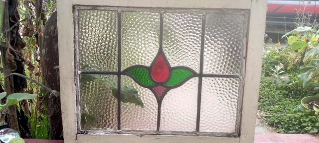 Authentic Leaded Stained Glass Mission Arts And Craftsman Prairie Window