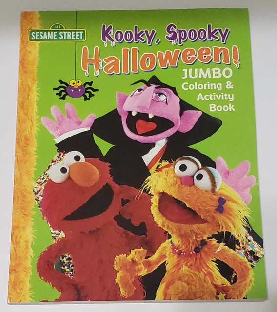 SESAME STREET HALLOWEEN Coloring & Activity Book Kooky, Spooky