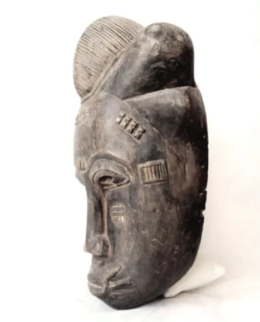 Dan-Yacuba Old African Tribal Art, Hand-carved Wooden Mask. Original!