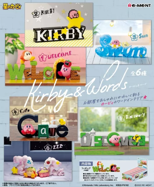 Re-Ment Miniature Stars Kirby and Words Collection Desktop Figure Set ReMent