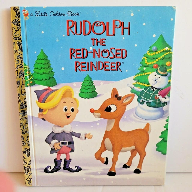 VINTAGE 1998 RUDOLPH the RedNosed Reindeer Hardcover Little Golden