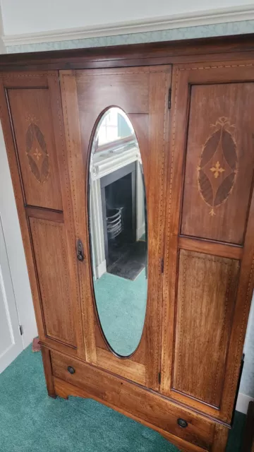 Light Mahogany Antique Wardrobe