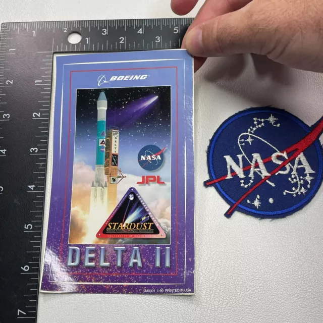 1 NASA Patch + NASA JPL STARDUST DELTA 2 Sticker Decal 261D