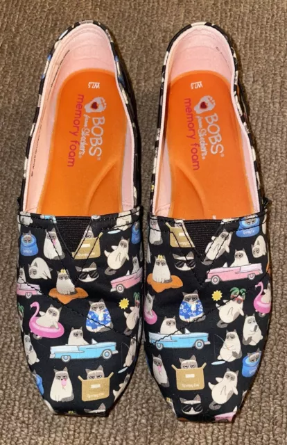 Bobs grumpy cat sneakers sales