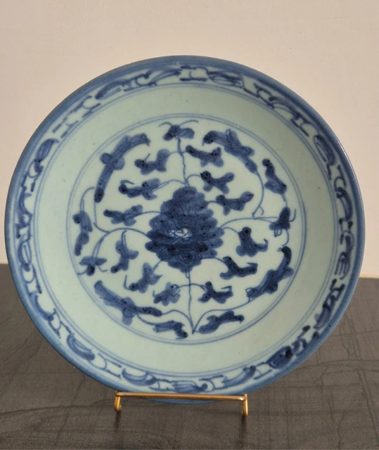 Ancienne Assiette Chinoise à Décor d'Oiseaux / Fleurs - Vintage French