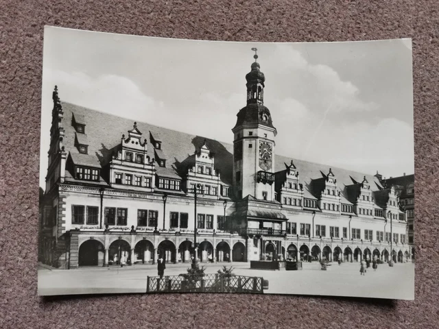 Carte Postale Ancienne Leipzig Nouvel Hôtel De Ville - RDA Non Oblitérée