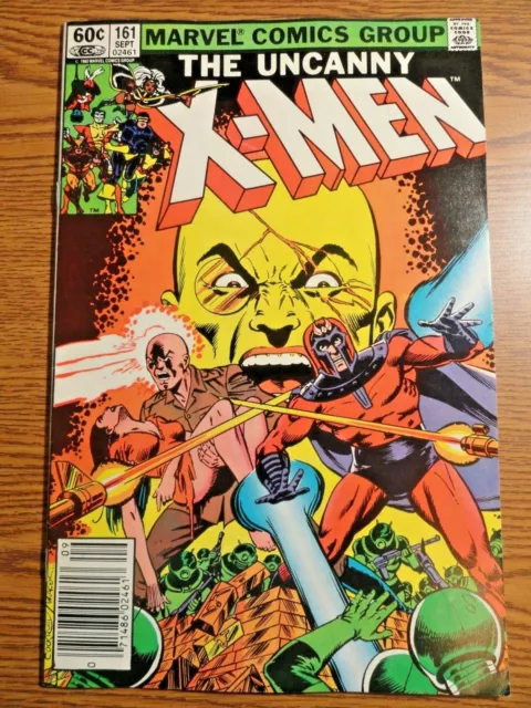 Uncanny X-men #161 Newsstand Key Origin Magneto 1st Gabby Haller Legion Marvel