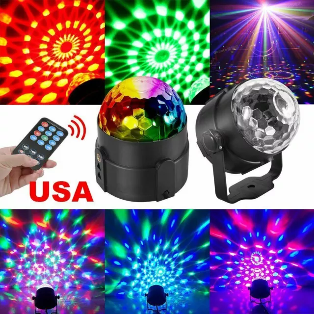 Disco Party Lights Strobe Led Dj Ball Sound Activated Bulb Dance Lamp Decoration