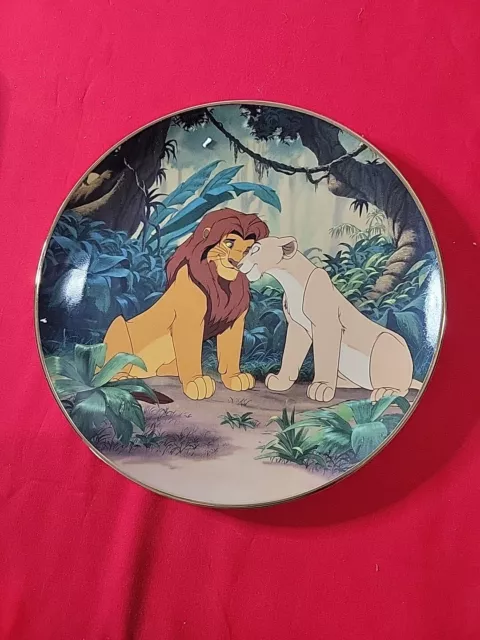 Bradford Exchange Disney's Lion King Collection Courting The Future King Plate