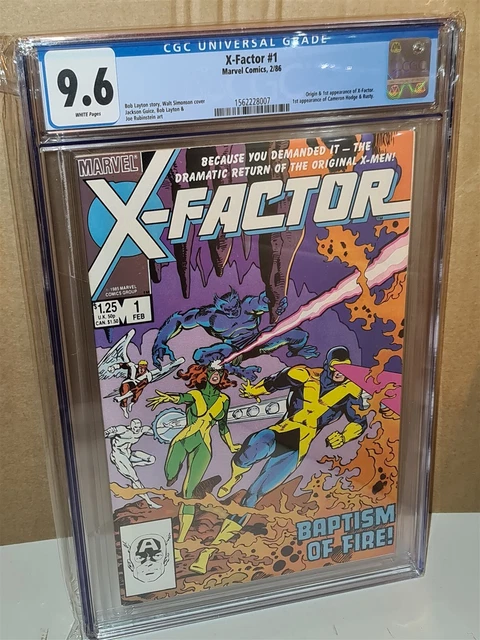 X-Factor #1 Cgc 9.6 White Pages 1St App And Origin Issue Marvel 1986 (Sa)