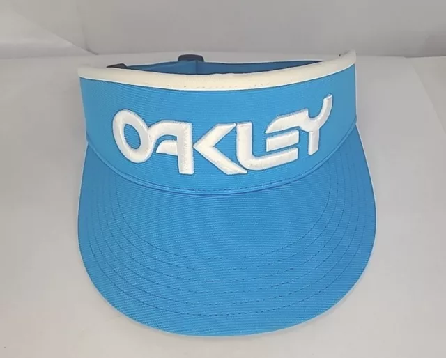 Oakley Hydrolix Blue Visor Hat Cap Mens Adjustable Strap Back