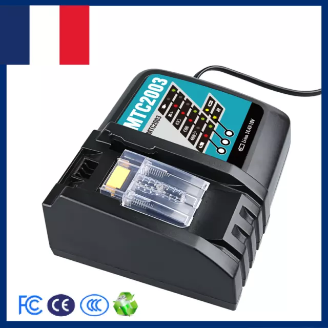 18V pour Makita DC18RC 18VOLT LXT Chargeur de batterie rapide optimal au Lithium