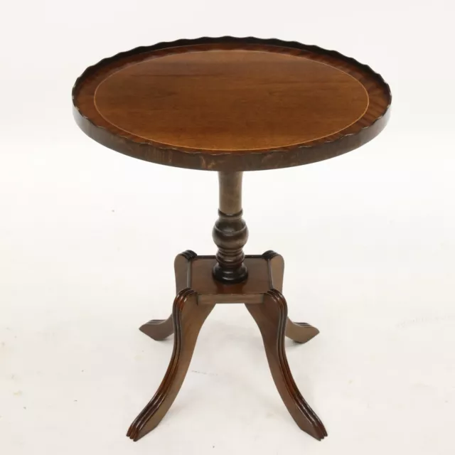 Mahogany Wine/Side Table Crossbanding & String Inlaid Decoration FREE Delivery